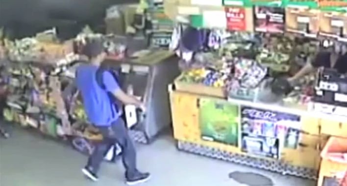 [VIDEO] What Sends This Armed Thug Running For His Life? An Armed Citizen (Who Got REAL Lucky)
