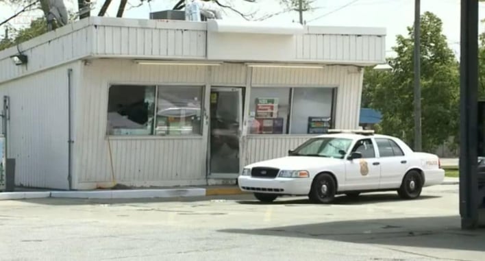 Armed Gas Station Customer Shoots At Robber After Being Hit By Getaway Vehicle
