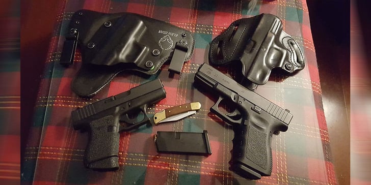 #DIGTHERIG – Billy and his Glock 43 and Glock 23 in an Alien Gear Holster and Desantis Holster