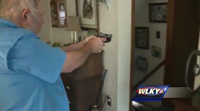 Burglar Shoots Family Dog, Is Then Held At Gunpoint By Armed Homeowner