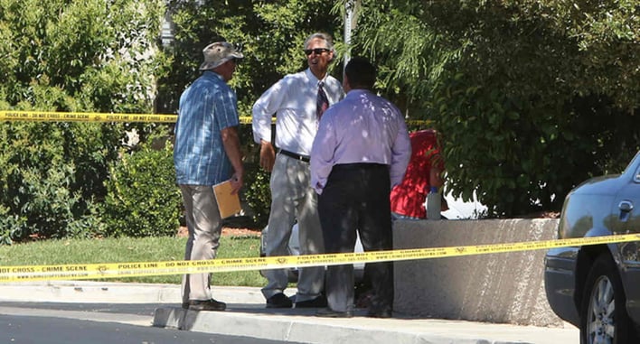 Man Enters Home, Homeowner Shoots, Police Take Intruder Away