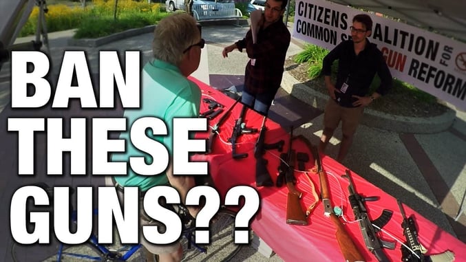[VIDEO] Steven Crowder Does It Again, Showing Us How People Think While Being Uneducated On Guns
