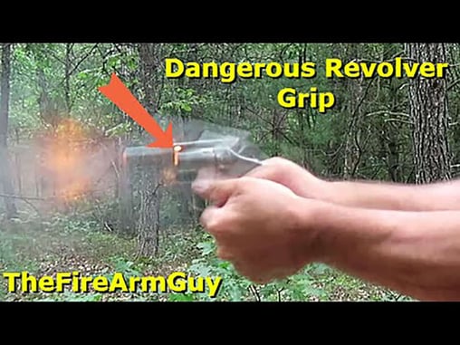 [VIDEO] See What Can Happen If Your Hand Is In The Wrong Spot While Firing A Revolver
