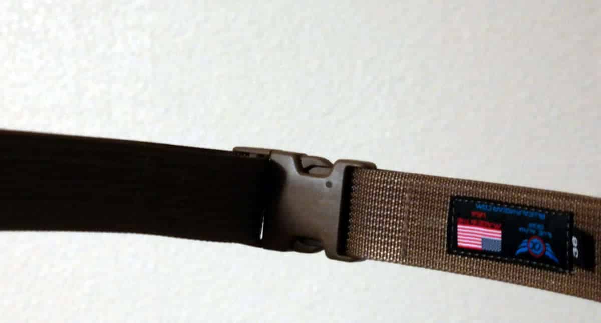 blue alpha gear SR buckle long view