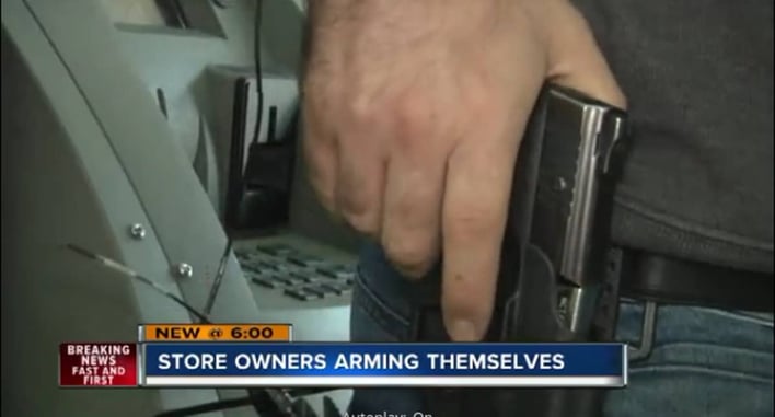 Store Owners Arming Themselves After Nearby Robbery