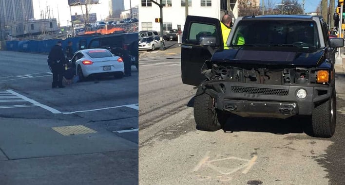 Bad Guy Tries To Play GTA In Real Life By Carjacking Porsche — Realizes Too Late That The Driver Has A Gun