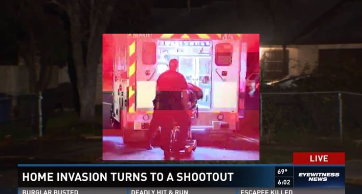 Two Home Intruders Bash Down The Door — Homeowner Has To Get A Gun Off One Of Them To Save His Family