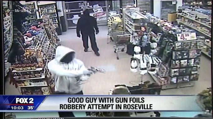 [VIDEO] It’s Good To Have Armed Friends: You’ve Never Seen Armed Robbers Run So Quickly