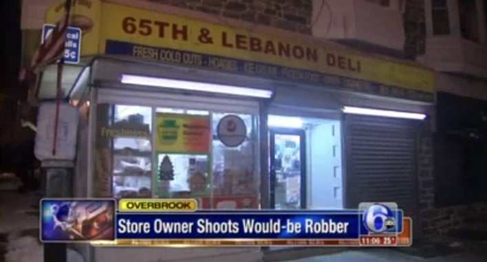Armed Suspect Announces Robbery at Deli, But The Armed Owner Had Different Plans