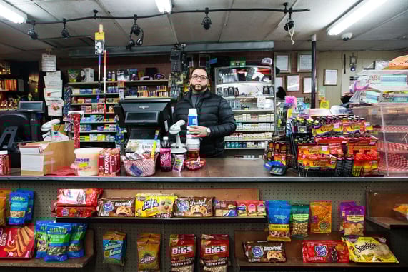 One Store Owner Defends His Store Against Two Armed Robbers
