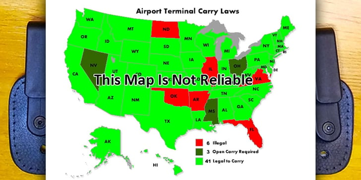 Airport Terminal Carry Maps Aren’t Always Reliable, And Could Get You Arrested