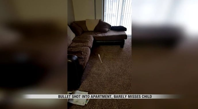 Irresponsible Gun Owner Shoots 9mm Through Ceiling, Almost Hitting Child In Upstairs Apartment