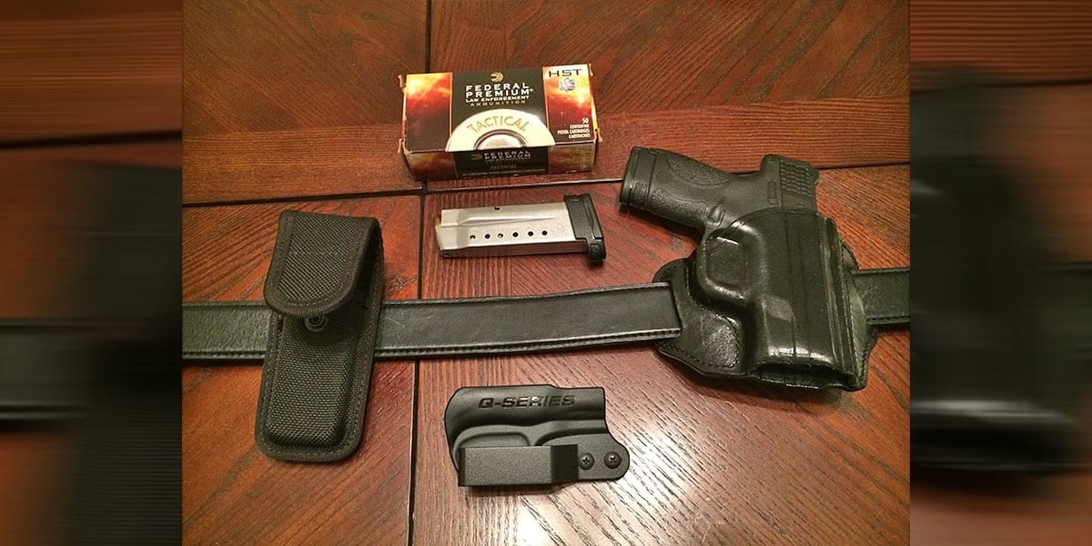 #DIGTHERIG – John and his Smith and Wesson M&P Shield in a Q Series Stealth & Bianchi Holster