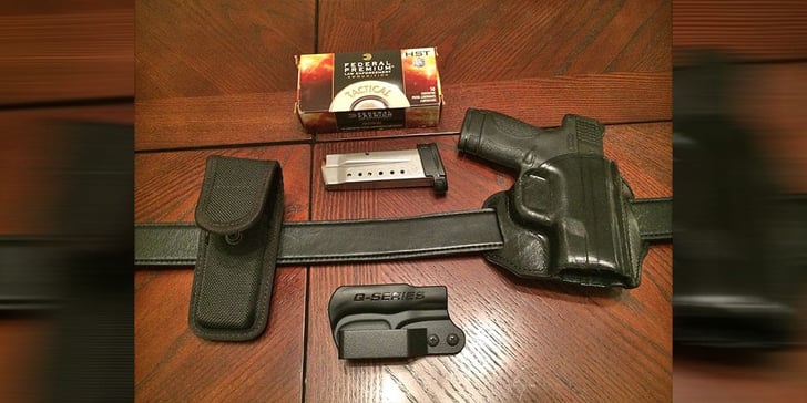 #DIGTHERIG – John and his Smith and Wesson M&P Shield in a Q Series Stealth & Bianchi Holster