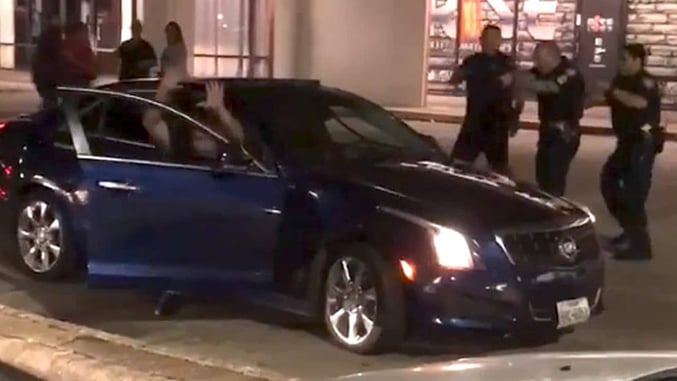 [VIDEO] Drive-by Shooting Caught On Video, Cops At Right Place At Right Time