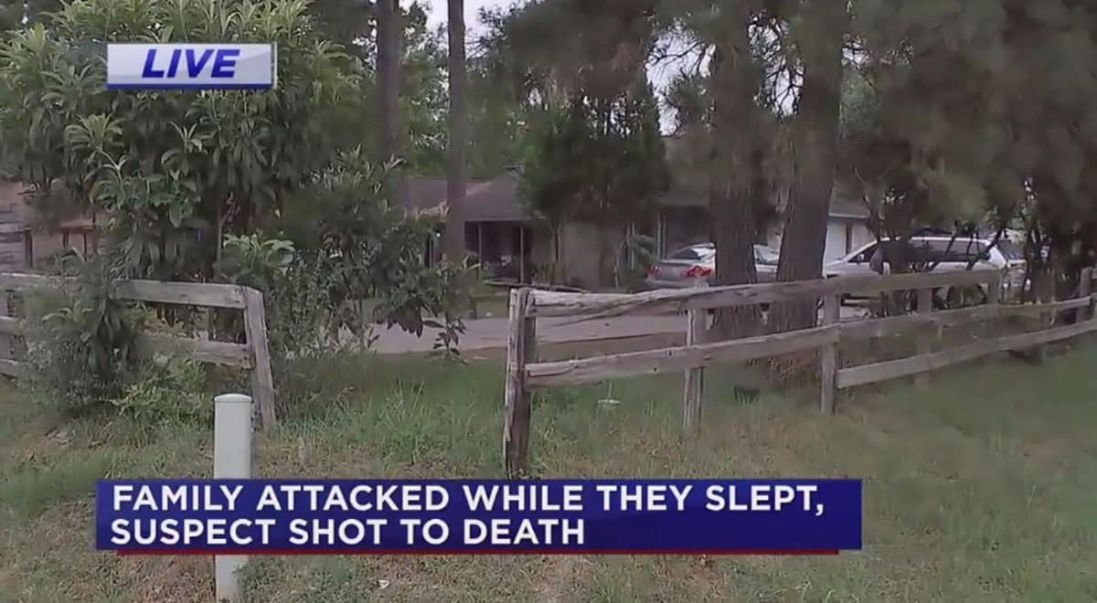 Random Attack: Nearly Naked Intruder Violently Attacks Family, Is Shot And Killed By Armed Occupant