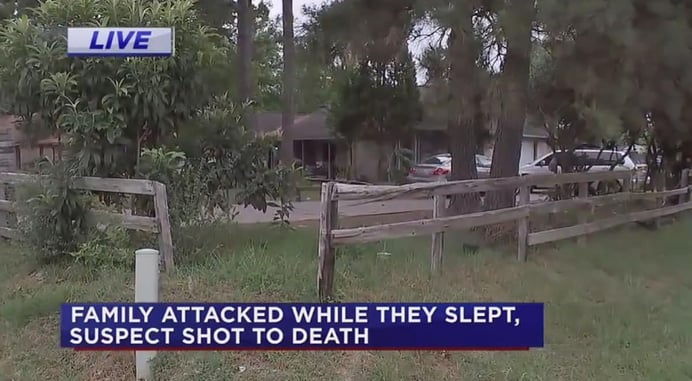 Random Attack: Nearly Naked Intruder Violently Attacks Family, Is Shot And Killed By Armed Occupant