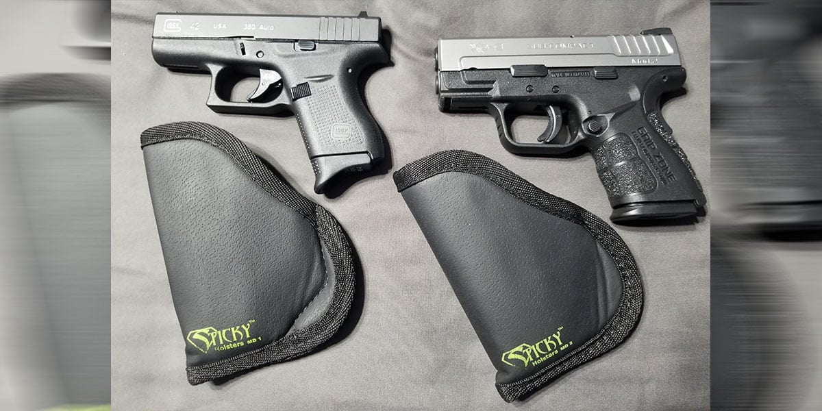 #DIGTHERIG – Joe and his Glock 42 and Springfield XD9 Mod 2 Subcompact in Sticky Holsters