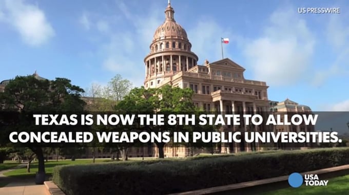 Concealed Carry At Texas Community Colleges Started Today