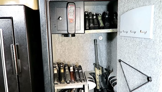 A Rare Look Into My Gun Safe & How I Added Space with a Magnetic Gun Mount