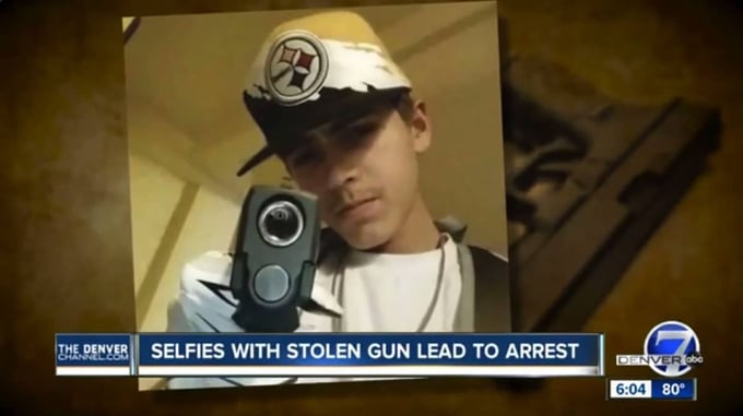 #THUGLIFE – Teen Thug Wannabe Posts Selfie With Stolen Gun On FB, Earning Him A Stupid Award And A Ticket To Prison