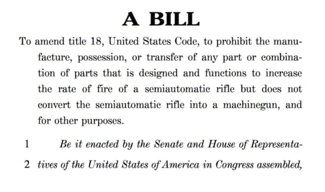 10 Republicans Back New Bill That Would Ban Bump Fire Stocks