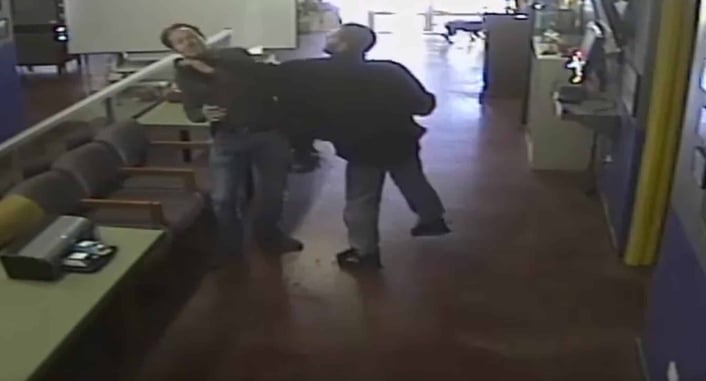 WATCH: Man With Unstable Past Assaults Armed Store Owner Who Keeps His Cool