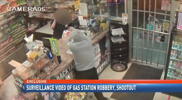 [VIDEO] 15-Year-Old Bystander Shot By Clerk As He Attempted To Shoot Armed Robber, Another Person Sends Bullet Into Home