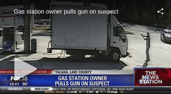 Gas Station Owner Pulls Gun On Man With Skimmer
