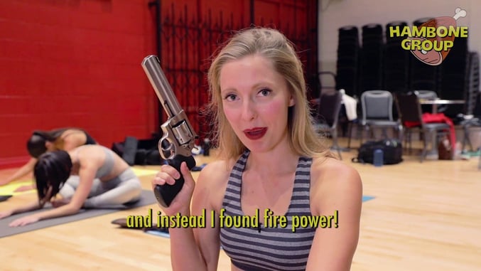 *WATCH* Gun Yoga Is A New Thing