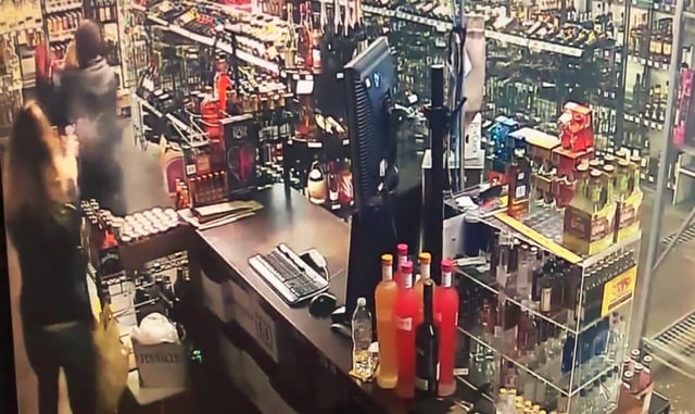 GRAPHIC VIDEO: Liquor Store Clerks Shoot Armed Thug, Grapple Over Gun