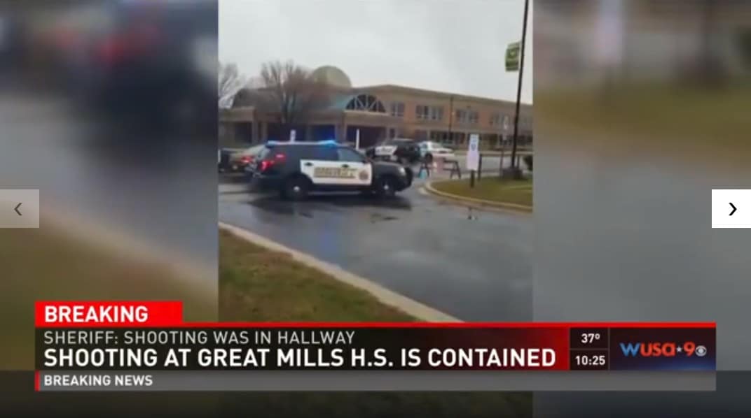 BREAKING: Armed Resource Officer Shoots And Kills School Gunman In Maryland