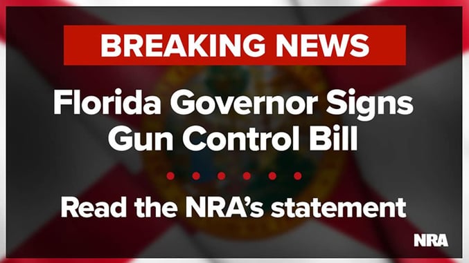 FL Governor Signs Gun Laws, NRA Not Happy