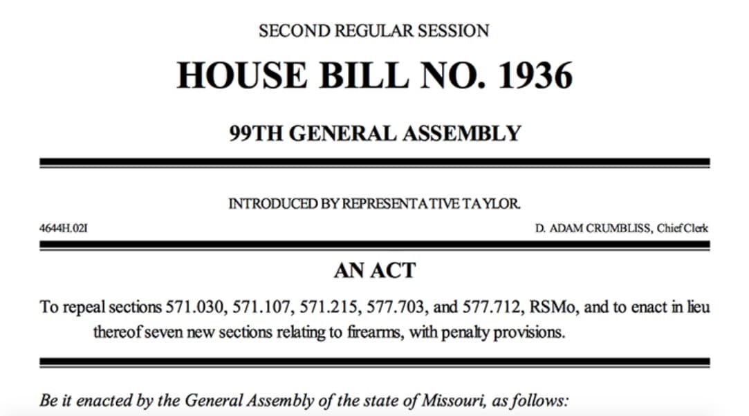 Number Of “Gun Free Zones” Could Be Reduced With This Missouri Bill