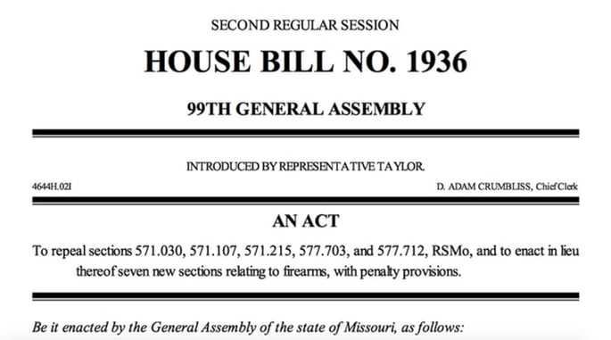 Number Of “Gun Free Zones” Could Be Reduced With This Missouri Bill