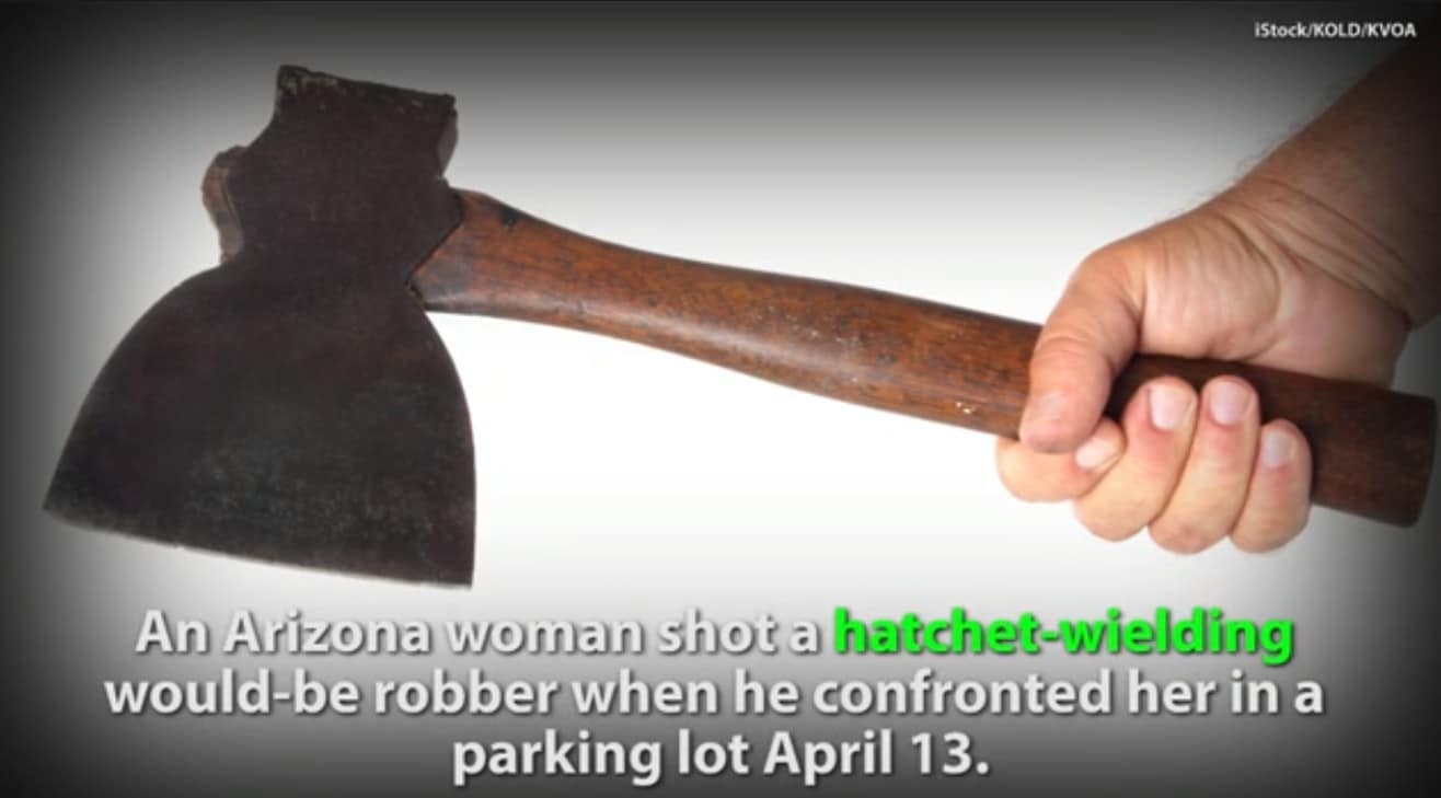 Woman Shoots Man With Hatchet As He Tries To Steal Her Car