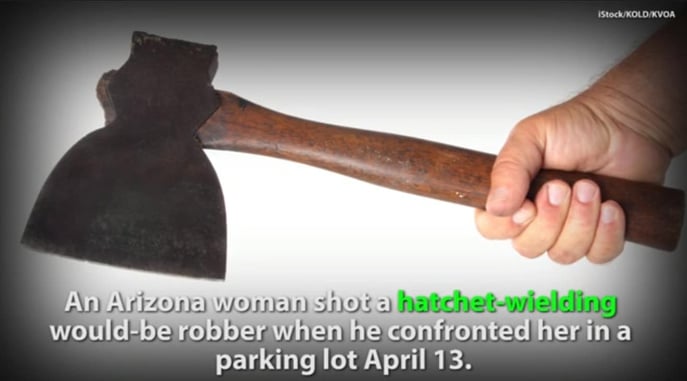 Woman Shoots Man With Hatchet As He Tries To Steal Her Car
