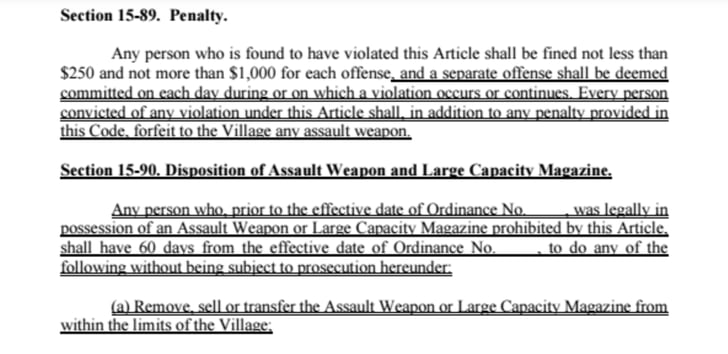 Town Passes Law Banning Many Semi-Auto Firearms, $1000 Fine If Not Removed From Home