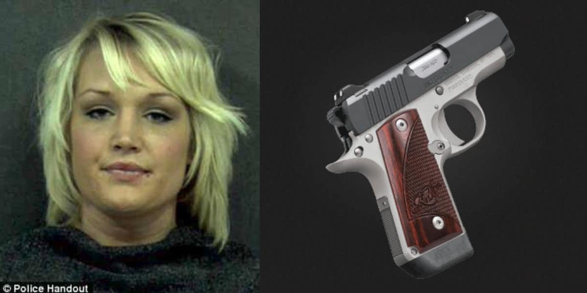 Classy Woman Carries Loaded Handgun BTL (Between The Legs) Inside Her Own Custom Made Holster
