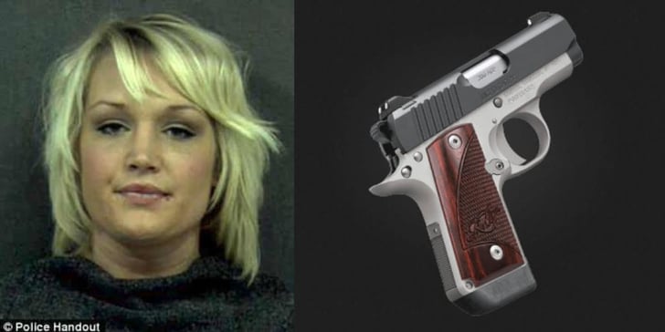 Classy Woman Carries Loaded Handgun BTL (Between The Legs) Inside Her Own Custom Made Holster