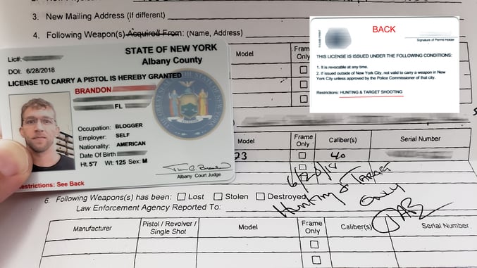New York State Threw Me A Curve Ball When Trying To Get My Non-Resident Concealed Carry Permit