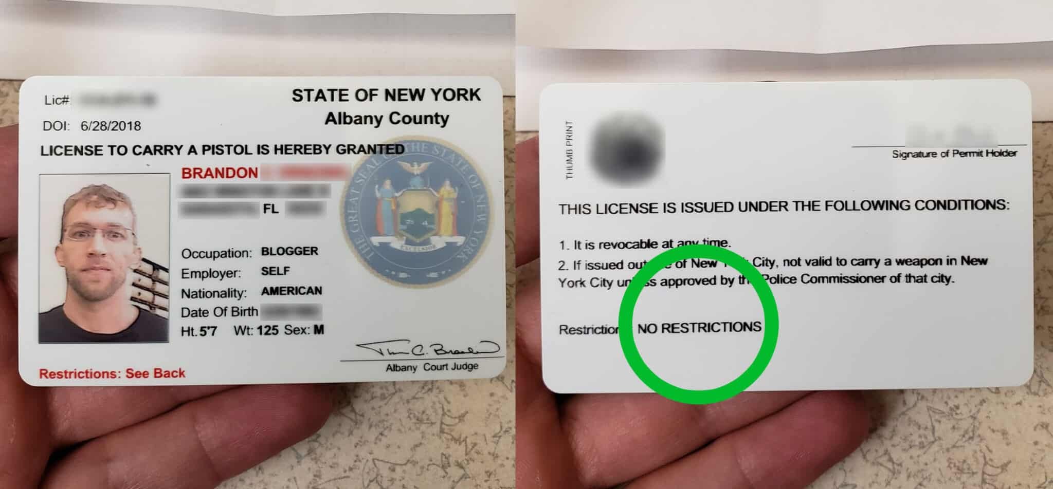Update On New York State Non-Resident Permit: It’s Official. Officially.