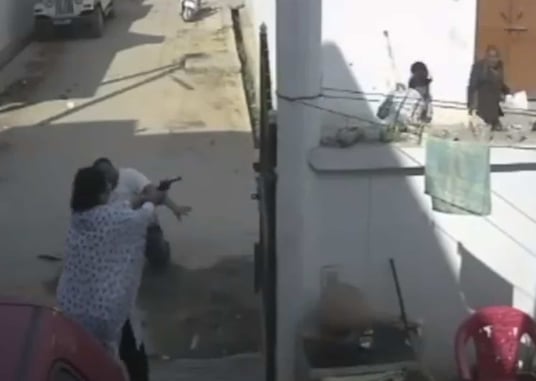 Wife With Revolver Saves Husband From Brutal Beat Down *WATCH*