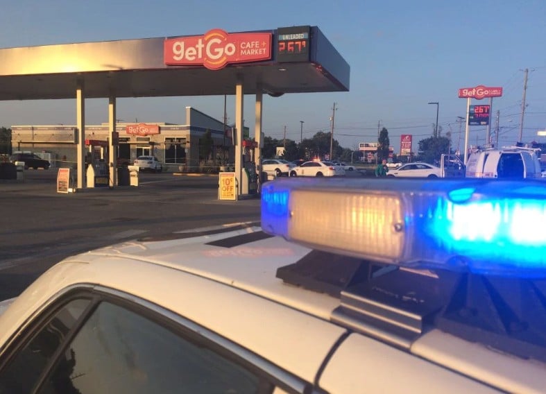 Two Armed Customers Take Down Armed Robbery Suspect At Gas Station