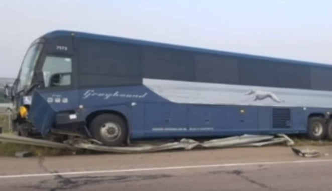 Armed Passerby Stops Man After He Held Greyhound Bus Driver And Passengers At Knife-Point, Causing Crash