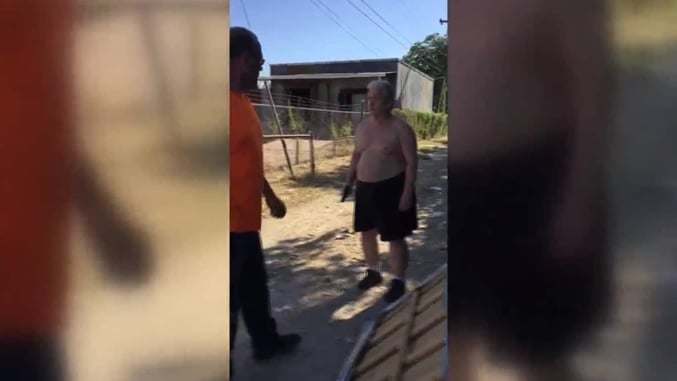 *WARNING: GRAPHIC* Father And Son Shoot Neighbor Dead Over Trash Dispute