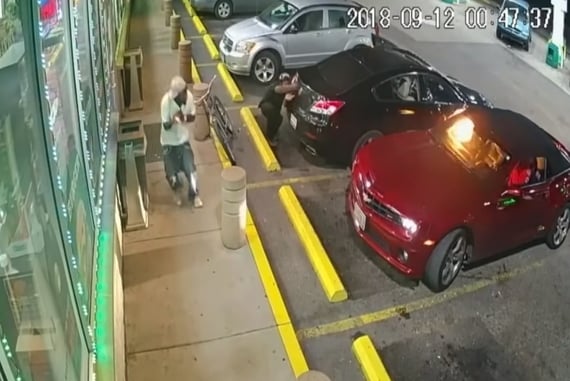 RAW VIDEO: Shootout Between Felons At Gas Station Has Everyone Ducking For Cover