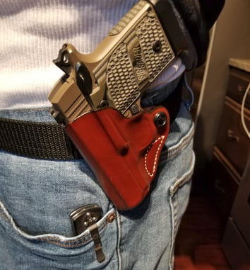 #DIGTHERIG – Michael and his Sig Sauer P938 in a DeSantis Holster