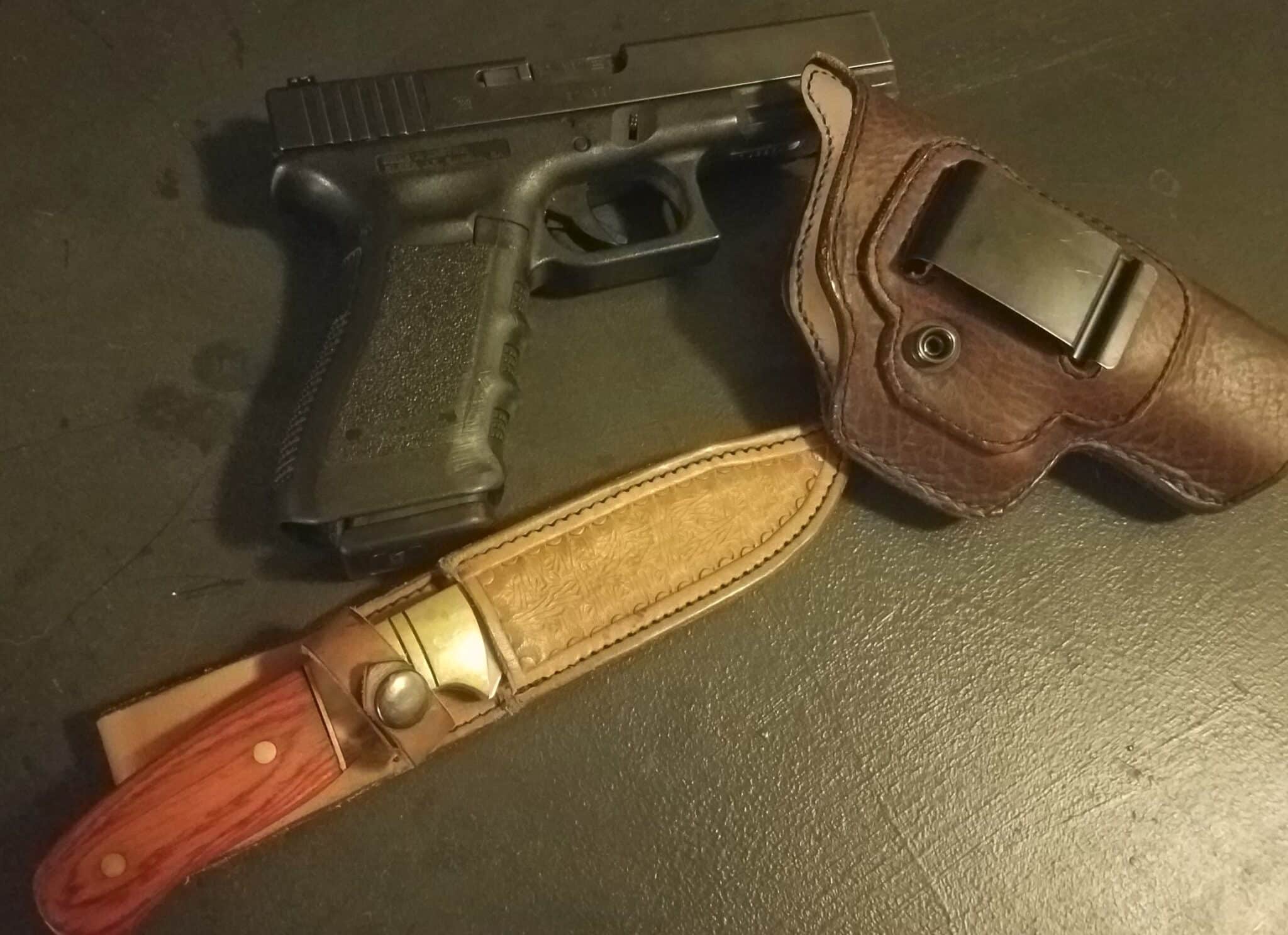 #DIGTHERIG – Will and his Glock 22c in a Custom Hand-Made Leather Holster