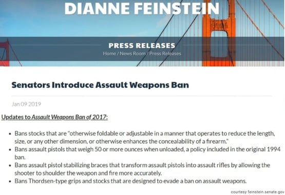 New Feinstein Assault Weapons Ban Bill Is The Worst Yet